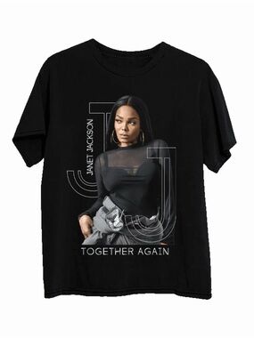 Janet Jackson Black “Together Again” Concert Tee